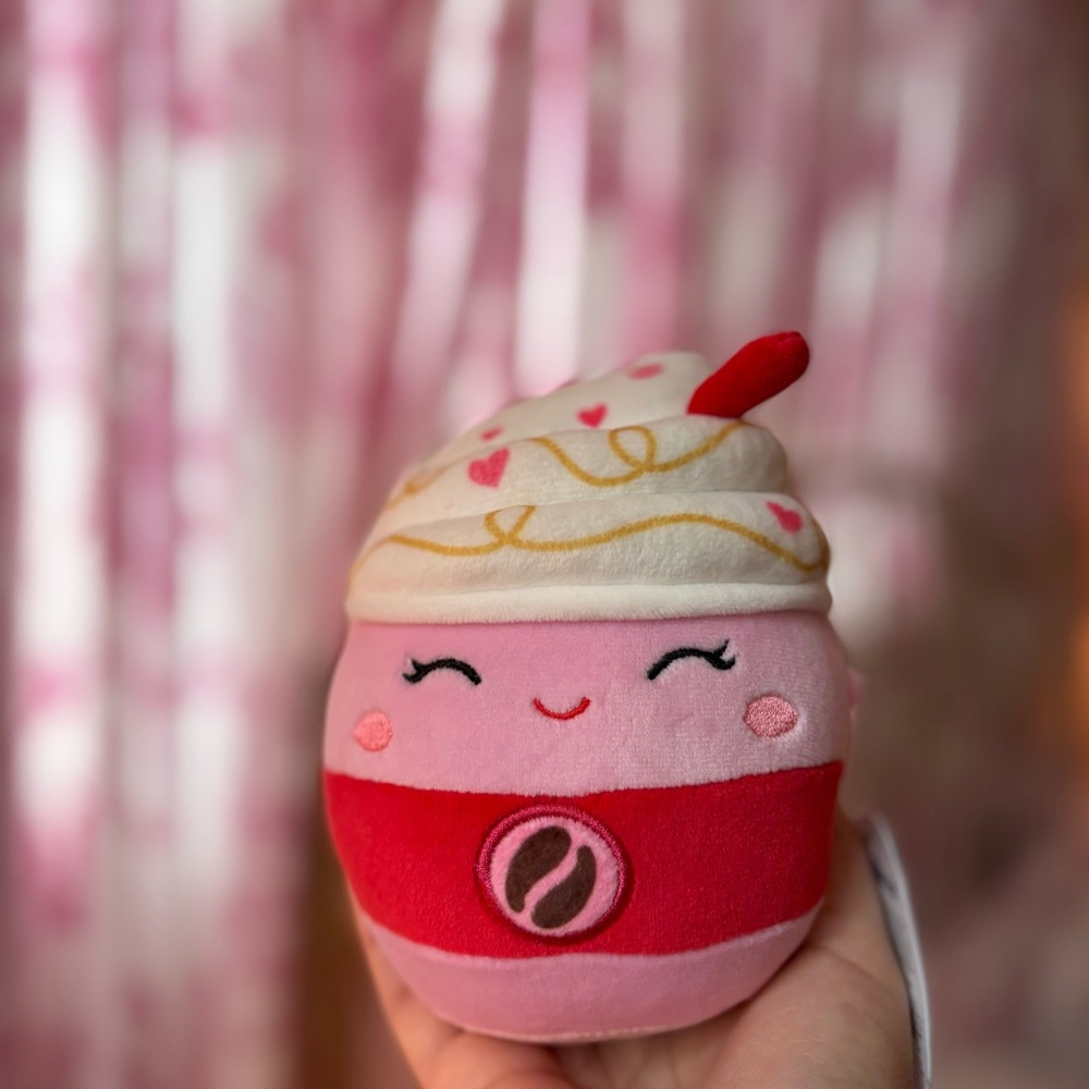 Valentine's Beata the Latte Squishmallow 5” NWT